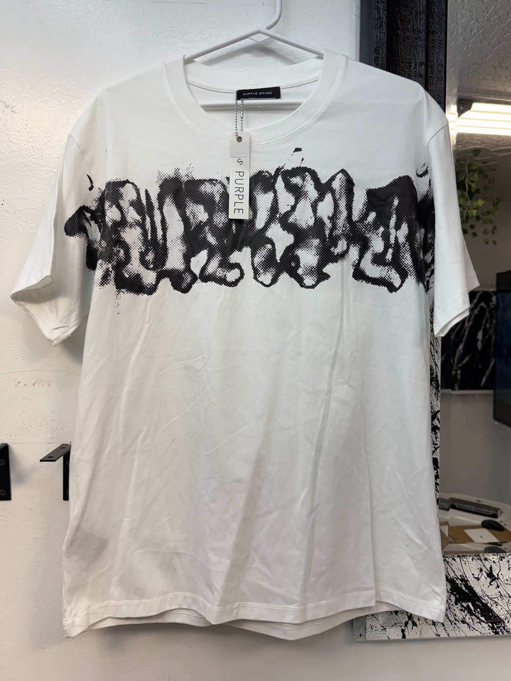 Purple Brand Grafiti White Graphic Short-Sleeve Men's T-Shirt